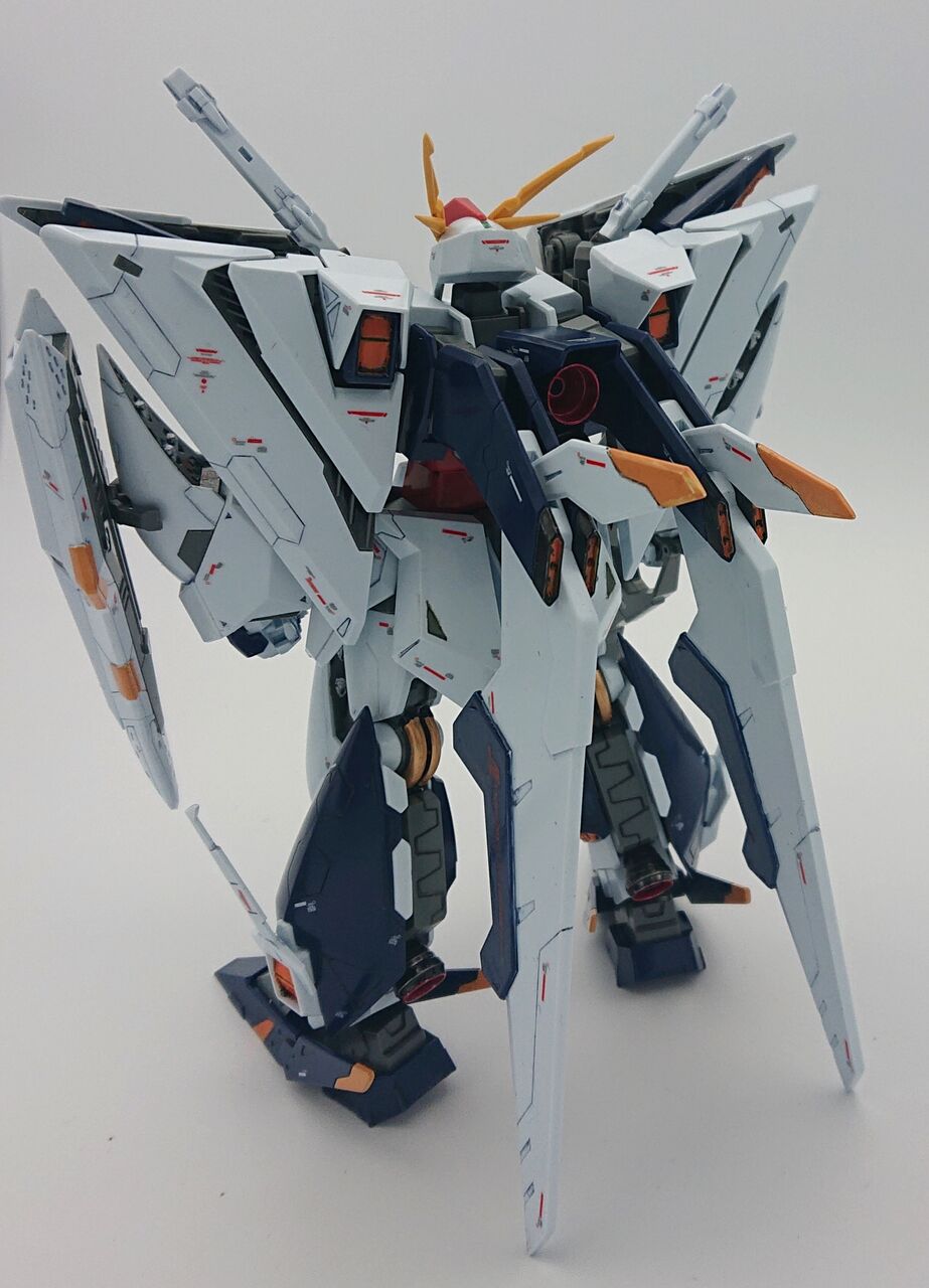 HGUC クスィーガンダム 改造 塗装済み完成品 ガンプラ改造」HG Ξ(クスィー)ガンダム 完成品（部分塗装） Ver