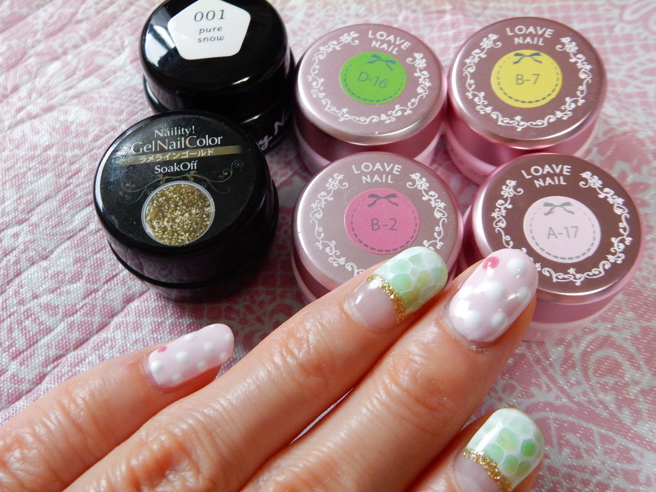 イースター落とし込み ジェルネイル Escapemonos