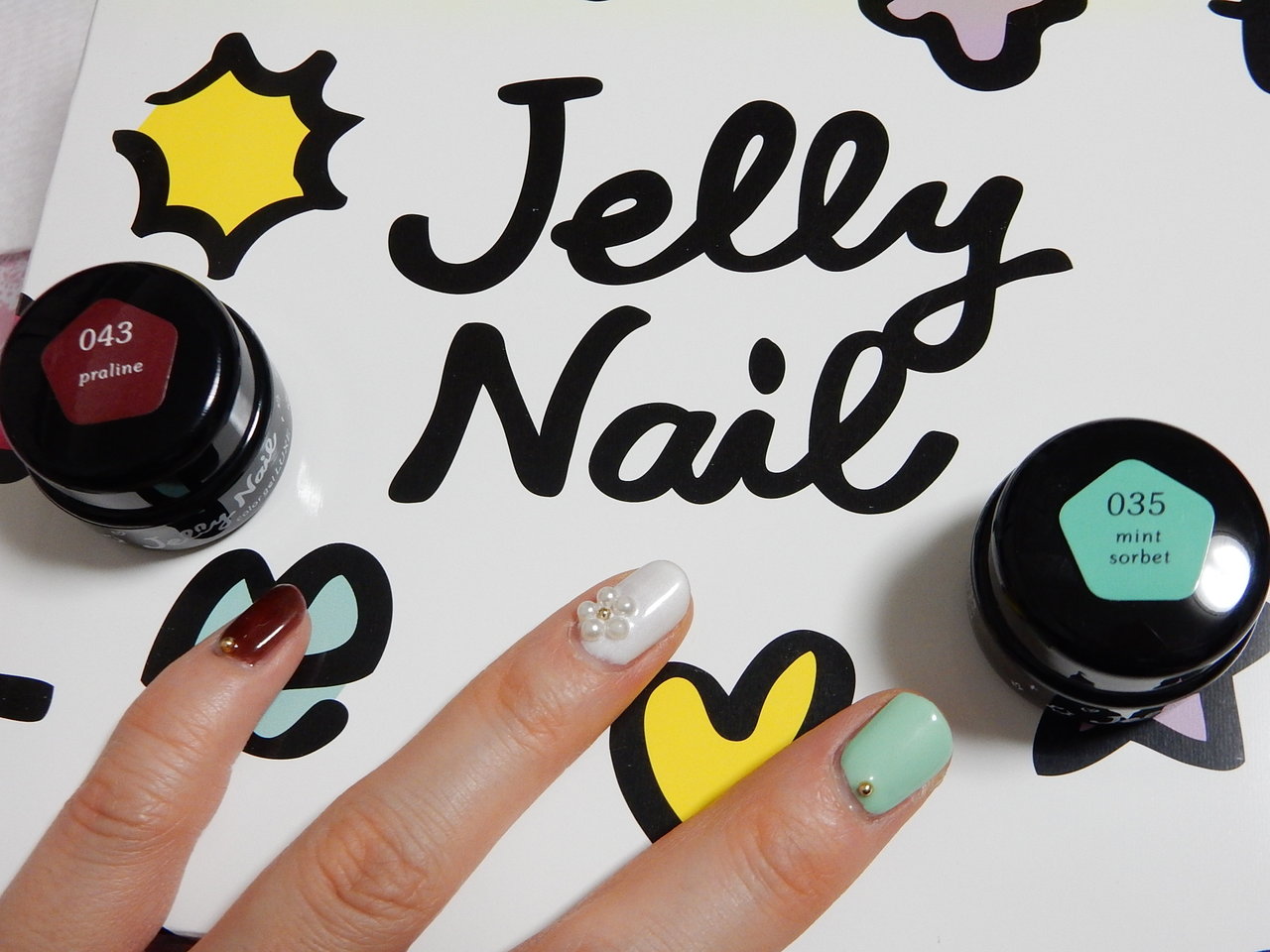 Jelly Nail Ledジェルネイルキット チョコミントネイル Escapemonos