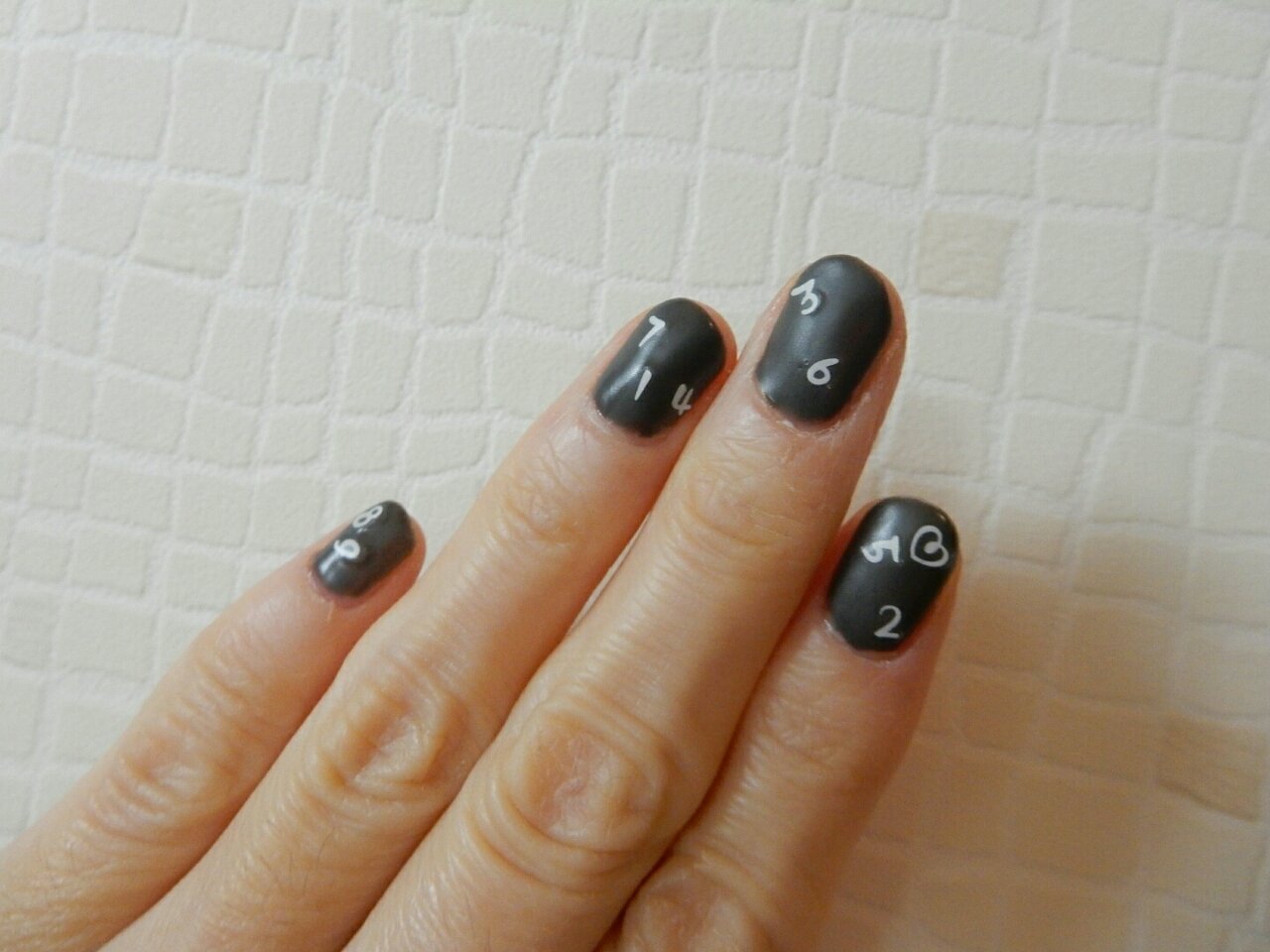 Nail マットな数字ネイル Escapemonos