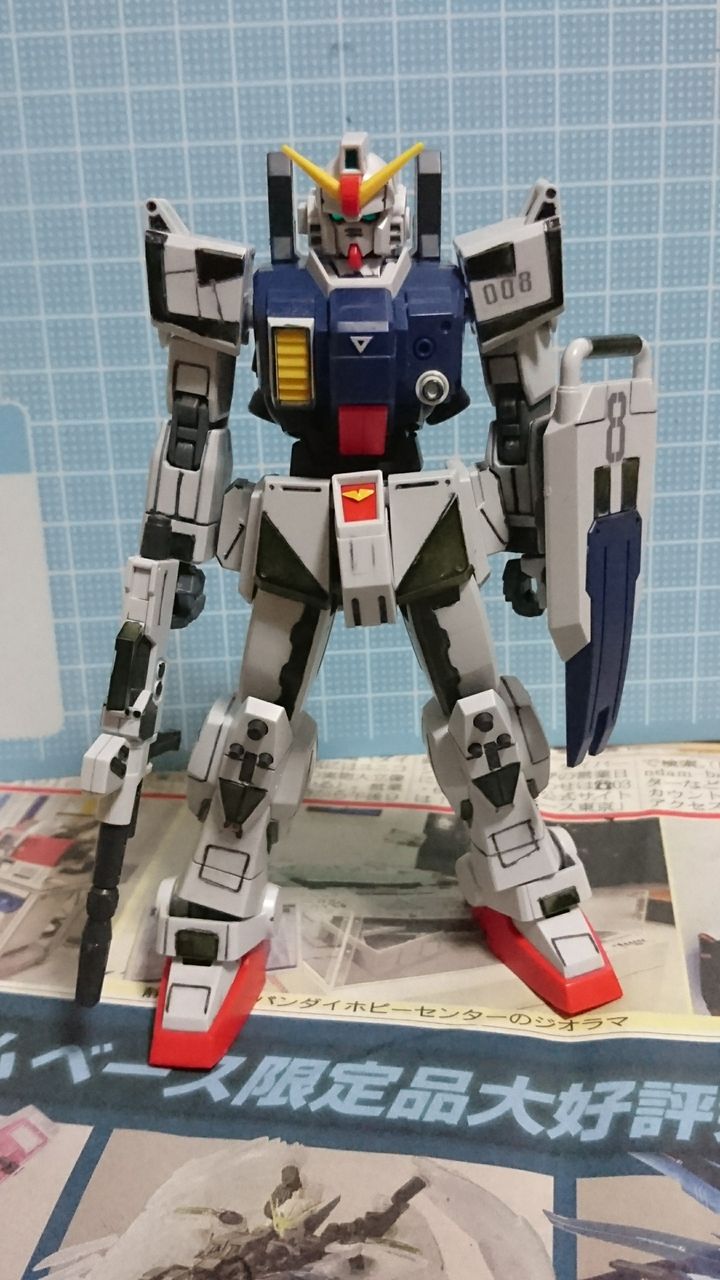 Hg陸戦型ガンダムで初めてのスジ彫り Puroresu619のblog