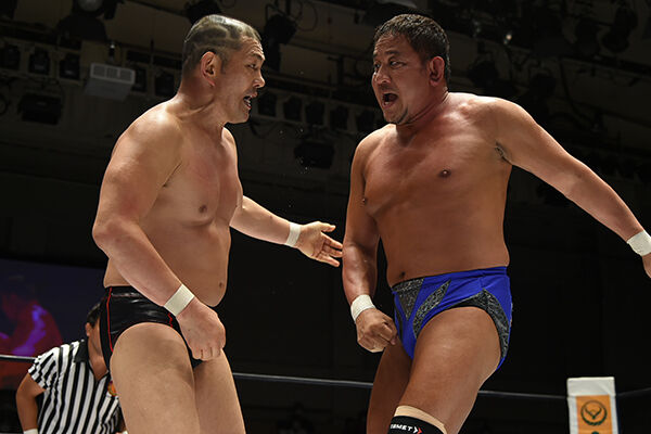 7 26後楽園 第3試合 永田裕志 上村優也vs プロレス速報局