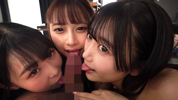 3人合わせて314cmの爆乳による視界埋め尽くしパイズリって最高だな！ 14