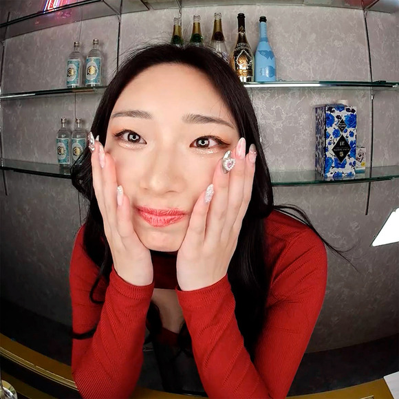 VRでイメビデビューするガールズバー店員のHカップ巨乳ちゃんが良い体してる件 2