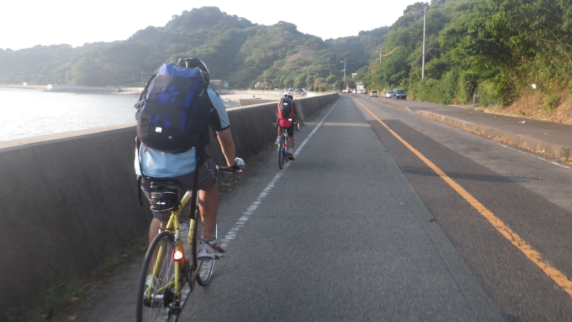 しまなみ海道 雨の日 自転車
