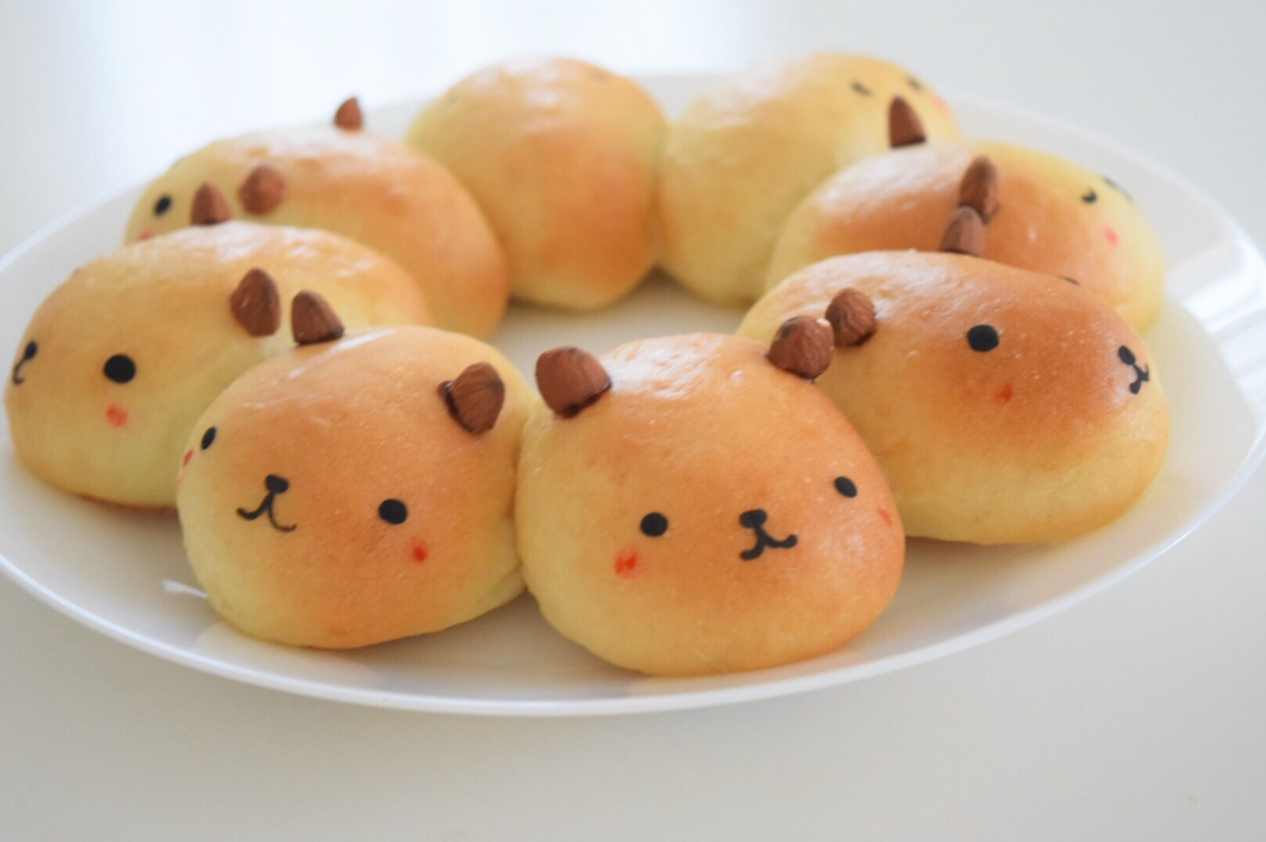 むむむ カピバラさんのちぎりパン ダイソーの洗えるカゴ まんまるほっぺ のんびり楽しむ創作パン Powered By ライブドアブログ