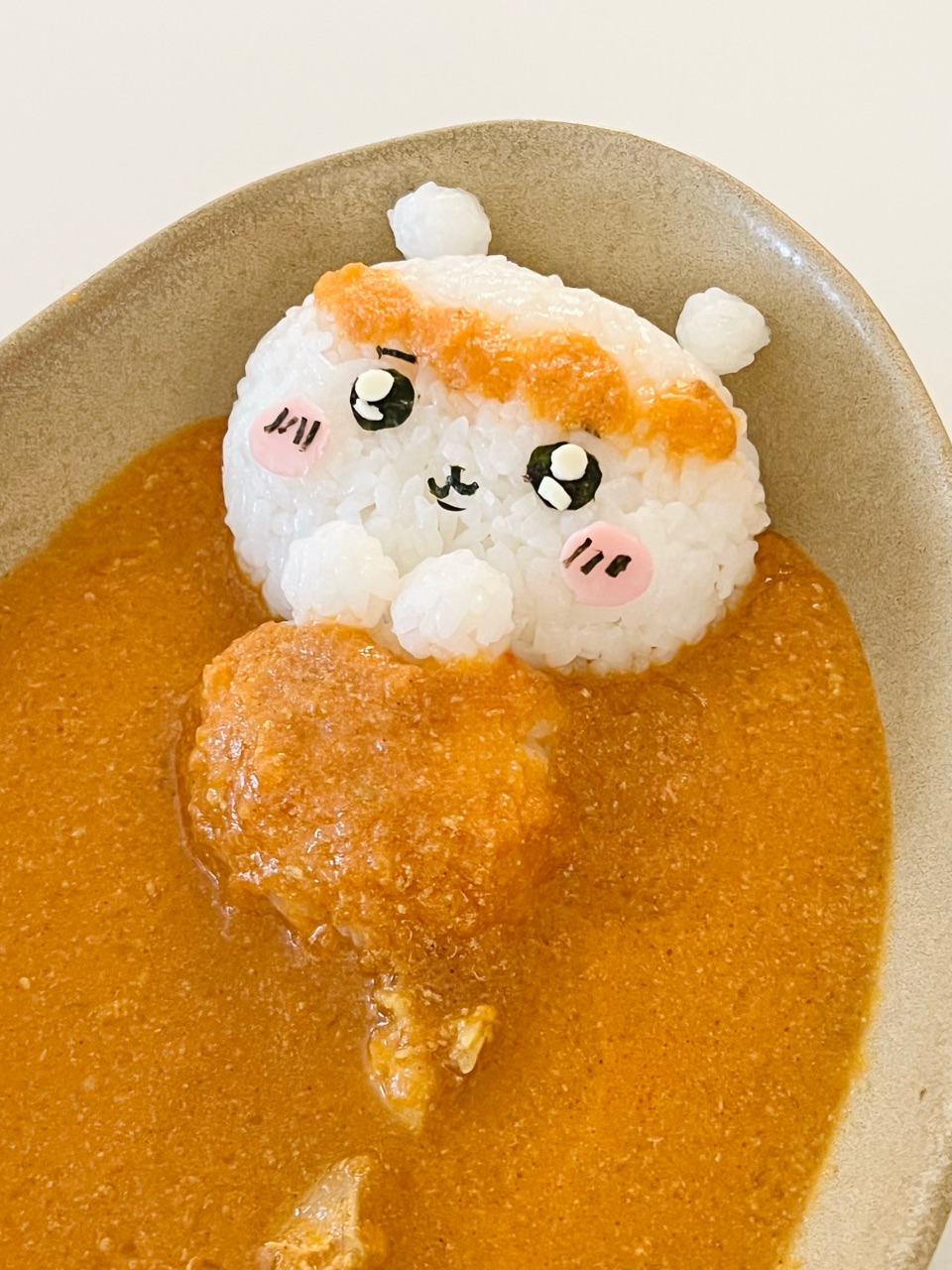 ちいかわのデコカレー♡お気に入りバターチキンカレーレシピ 