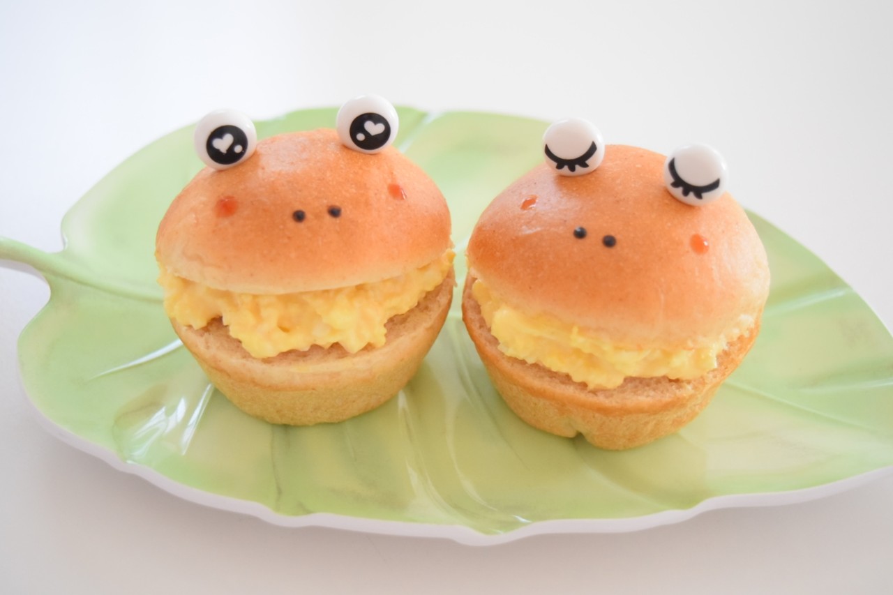 ピックでかんたん かえるのたまごサンド カバー付きのwiltonマフィンパン まんまるほっぺ のんびり楽しむ創作パン Powered By ライブドアブログ