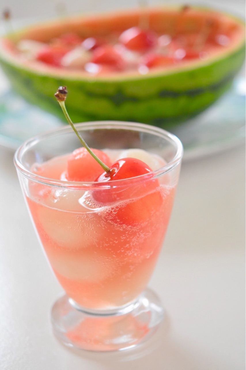 ひんやりシュワシュワ スイカの白玉ポンチ まんまるほっぺ のんびり楽しむ創作パン Powered By ライブドアブログ