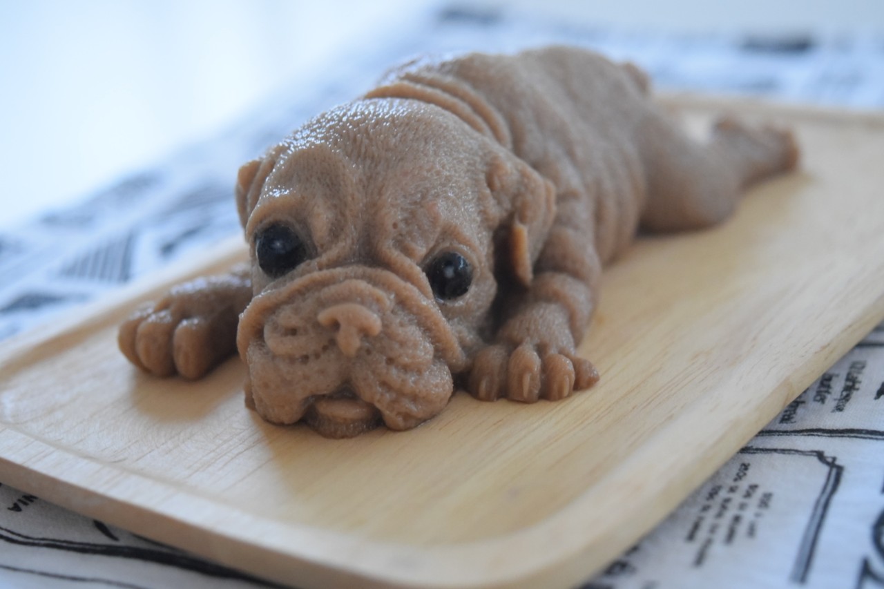 リアル過ぎる 犬のシリコンケーキ型で黒糖ミルク寒天 まんまるほっぺ のんびり楽しむ創作パン Powered By ライブドアブログ