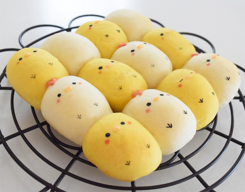 レシピ スクエア型で にわとりひよこのちぎりパン 三世代 Cottaコラム まんまるほっぺ のんびり楽しむ創作パン Powered By ライブドアブログ