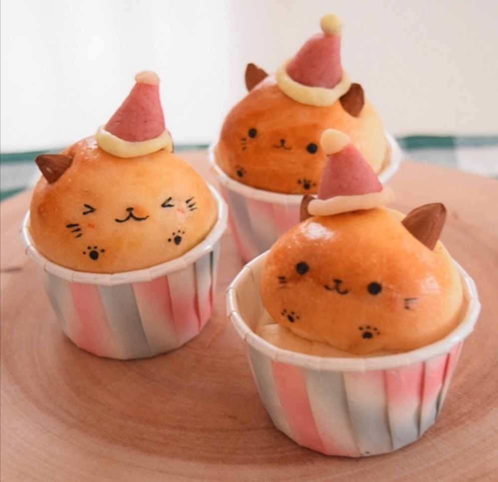 クリスマスに マジパン帽子のねこカップパン まんまるほっぺ のんびり楽しむ創作パン Powered By ライブドアブログ クリスマスに マジパン帽子のねこカップパン まんまるほっぺ のんびり楽しむ創作パン Powered By ライブドアブログ