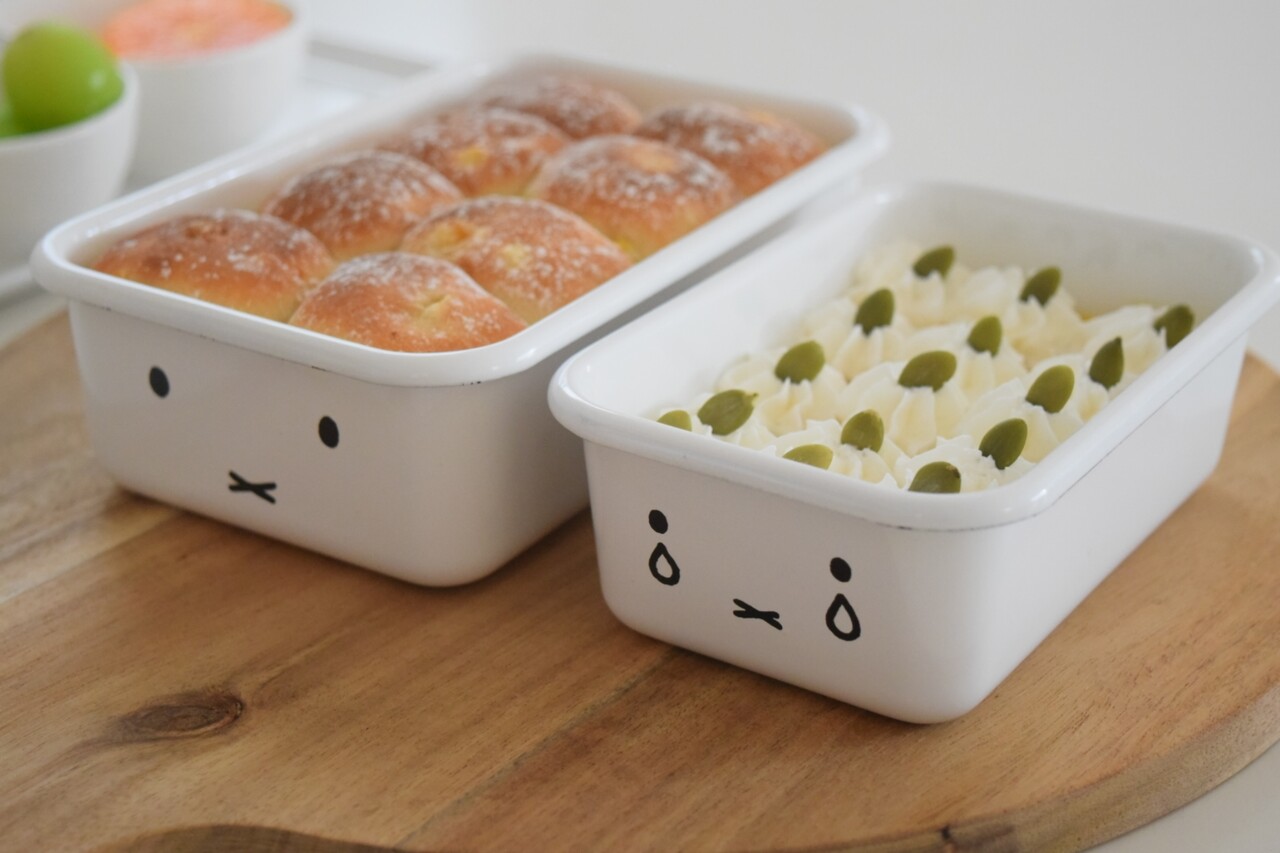 ミッフィーホーローで とうもろこしのちぎりパンとかぼちゃプリン まんまるほっぺ のんびり楽しむ創作パン Powered By ライブドアブログ