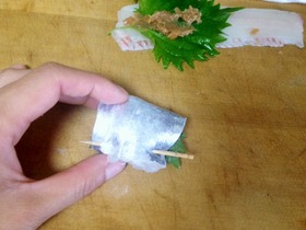 太刀魚の梅しそ巻 Puyomeのごはんできてるよ