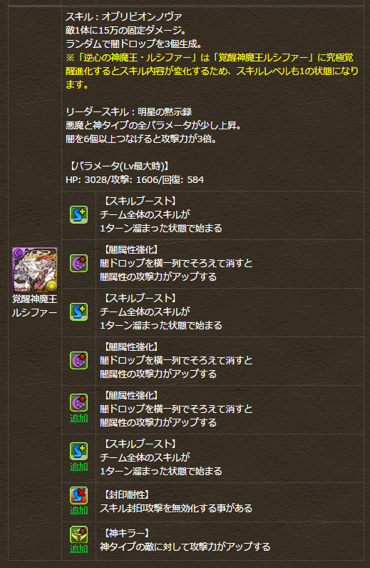 パズドラ 素材判明 覚醒ダルシ サタン 究極ゼウス や新究極アモン 新究極バアルの特設ページ公開 パズドラつうしん