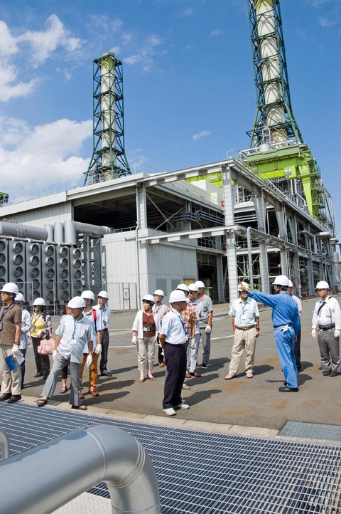 見学会「川崎天然ガス発電所」2012-8-8　（HP)