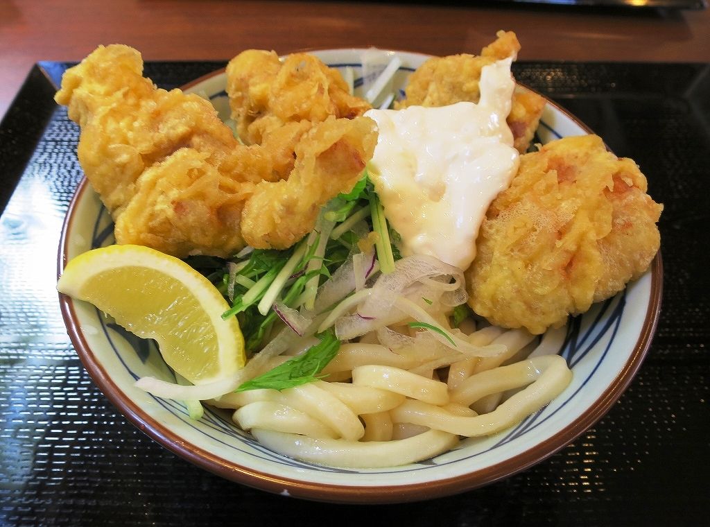食欲の秋 来タル タル鶏天ぶっかけ 丸亀製麺 ビールが主食 食欲の秋 来タル タル鶏天ぶっかけ 丸亀製麺 ビールが主食