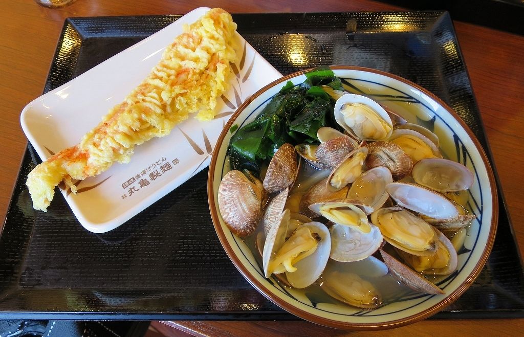 春のあさりうどんが始まった 丸亀製麺 ビールが主食