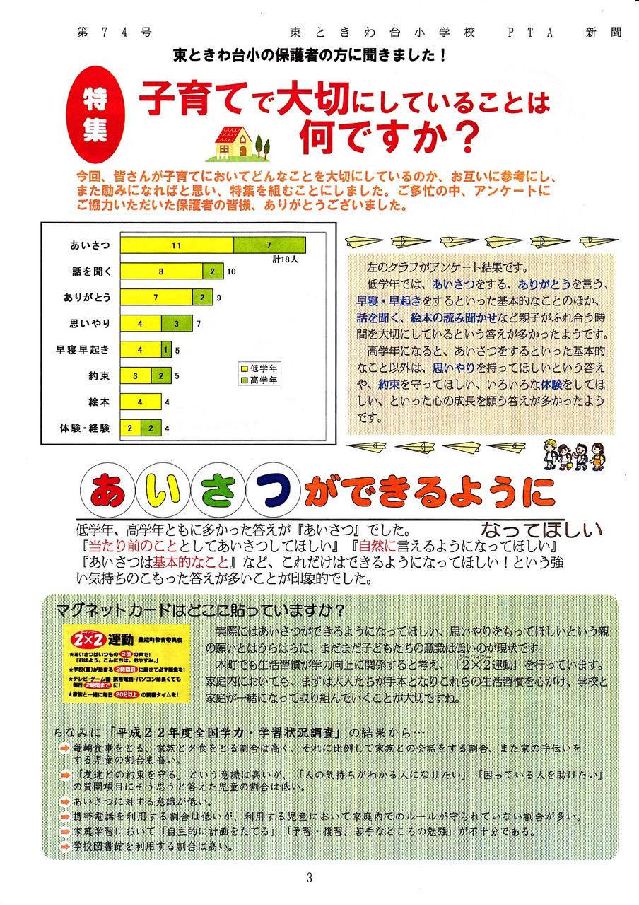 子育てで大切にしていることは何ですか キラリと光る広報紙への道