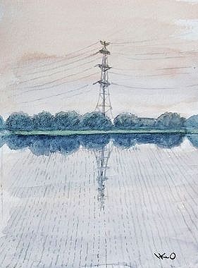 逆さ鉄塔 一期一絵の水彩画集 逆さ鉄塔 一期一絵の水彩画集