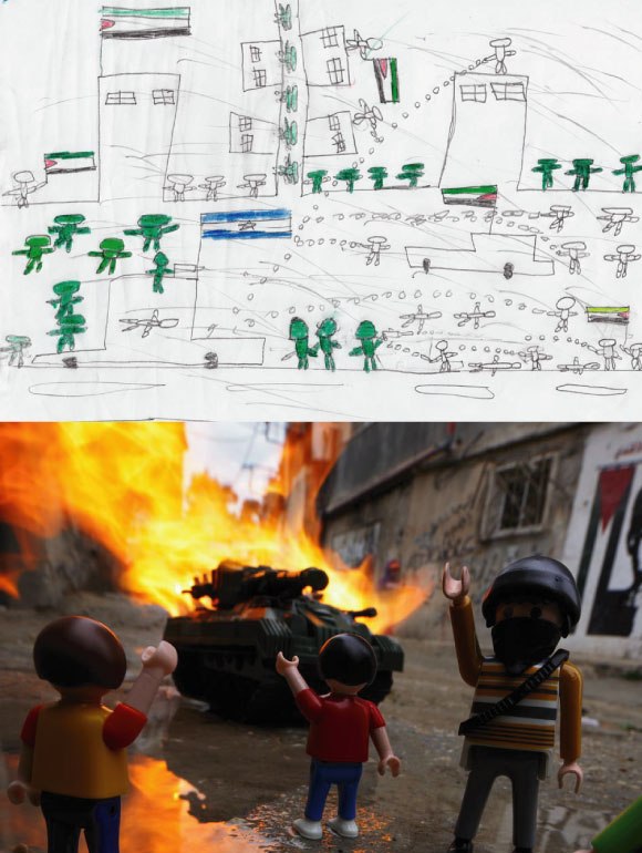 戦争や紛争で被害にあった子供たちが描いた絵をミニチュアのおもちゃで表現 War Toys Project ジャポンタ