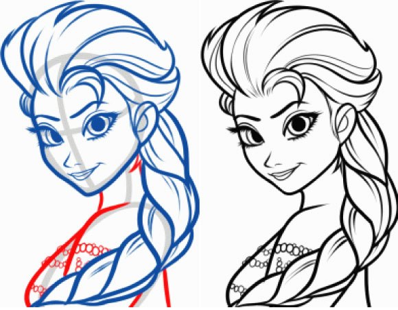 これであなたもエルサが描ける アナと雪の女王 のエルサの描き方 ジャポンタ