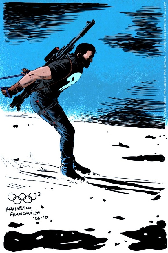 Francesco-Francavilla-The-Winter-SUPER-Olympics-Punisher