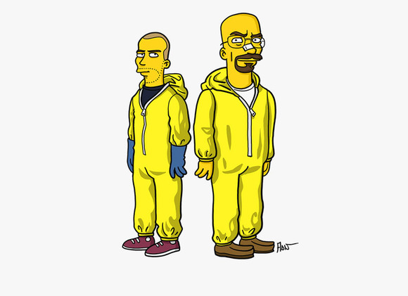 ブレーキング バッド Breaking Bad のキャラクターがシンプソンズ風に ジャポンタ