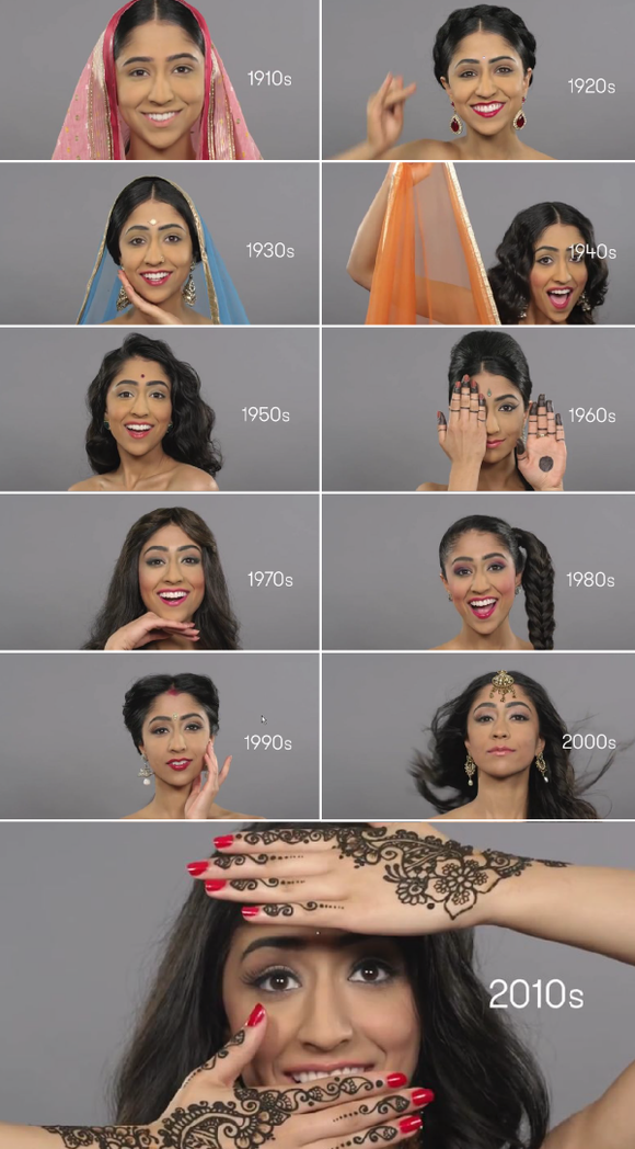 インド レディーのコスメやヘアースタイル 1910年から10年までの100年間のビューティーの変遷 ジャポンタ インド レディーのコスメやヘアースタイル 1910年から10年までの100年間のビューティーの変遷 ジャポンタ
