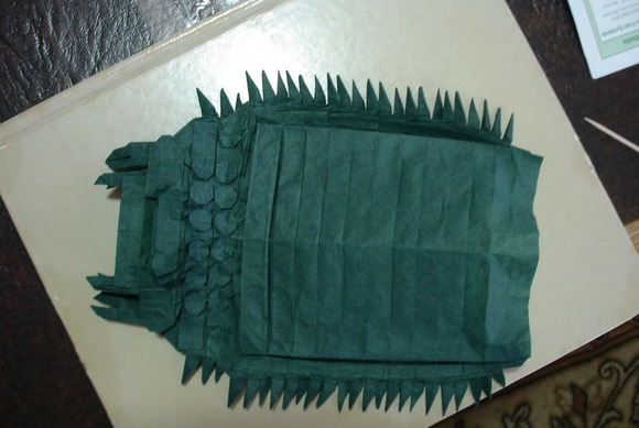 折り紙アーティストの技光る 折り紙で制作されたリアル過ぎる 風の谷のナウシカの王蟲 オーム ジャポンタ