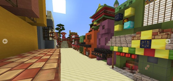 Minecraft マインクラフト で 千と千尋の神隠し の街並みを再現 驚愕のminecraft マインクラフト ワールド ジャポンタ