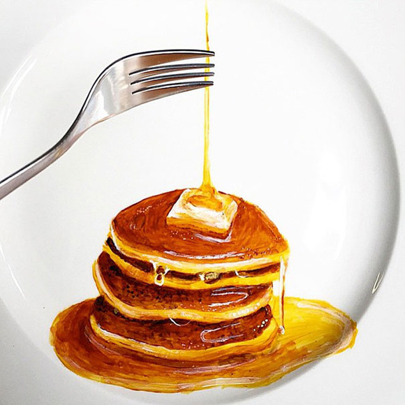 うまっそ お皿に描かれたハイパーリアルな食べ物のプレートアート ジャポンタ