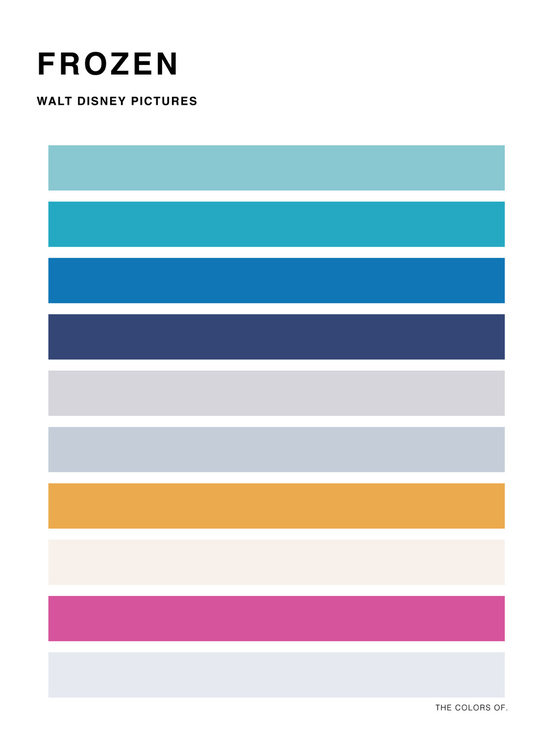 色でディズニー映画を感じちゃおう アニメの色の配色だけで表現されたディズニー映画 The Colors Of ジャポンタ