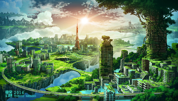 東京がもし緑に覆われ廃虚のようになったら サイエンスフィクションの世界観が美しい 東京幻想 ジャポンタ