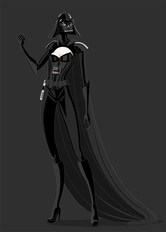 レディース スターウォーズ スーパーモデル風に描かれたスターウォーズキャラクター ジャポンタ レディース スターウォーズ スーパーモデル風に描かれたスターウォーズキャラクター ジャポンタ