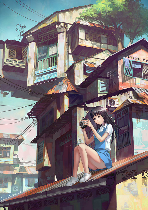 girl_with_camera_on_rooftop_by_dsngiap-d4plcf0