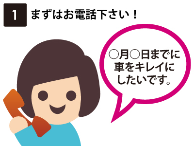 ①お電話下さい。