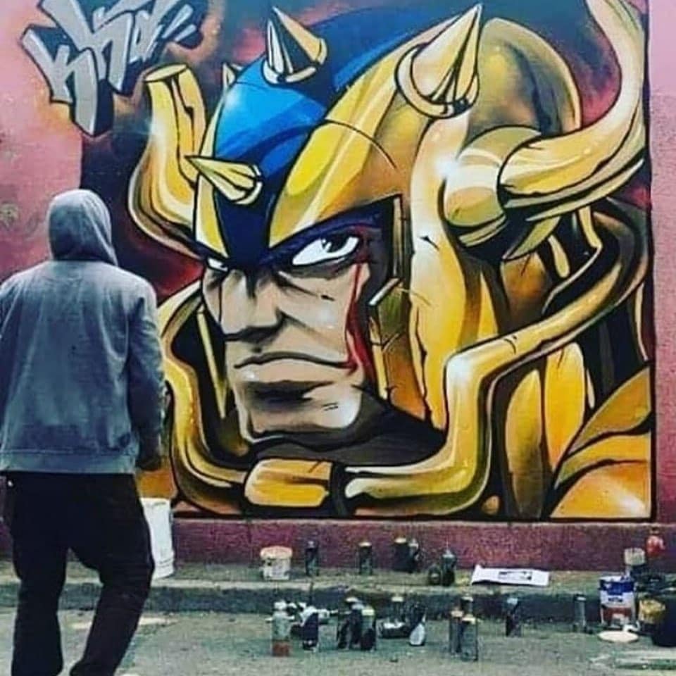 チリの街角の壁面に描かれた日本のアニメキャラのスプレーアートが凄すぎる くまニュース