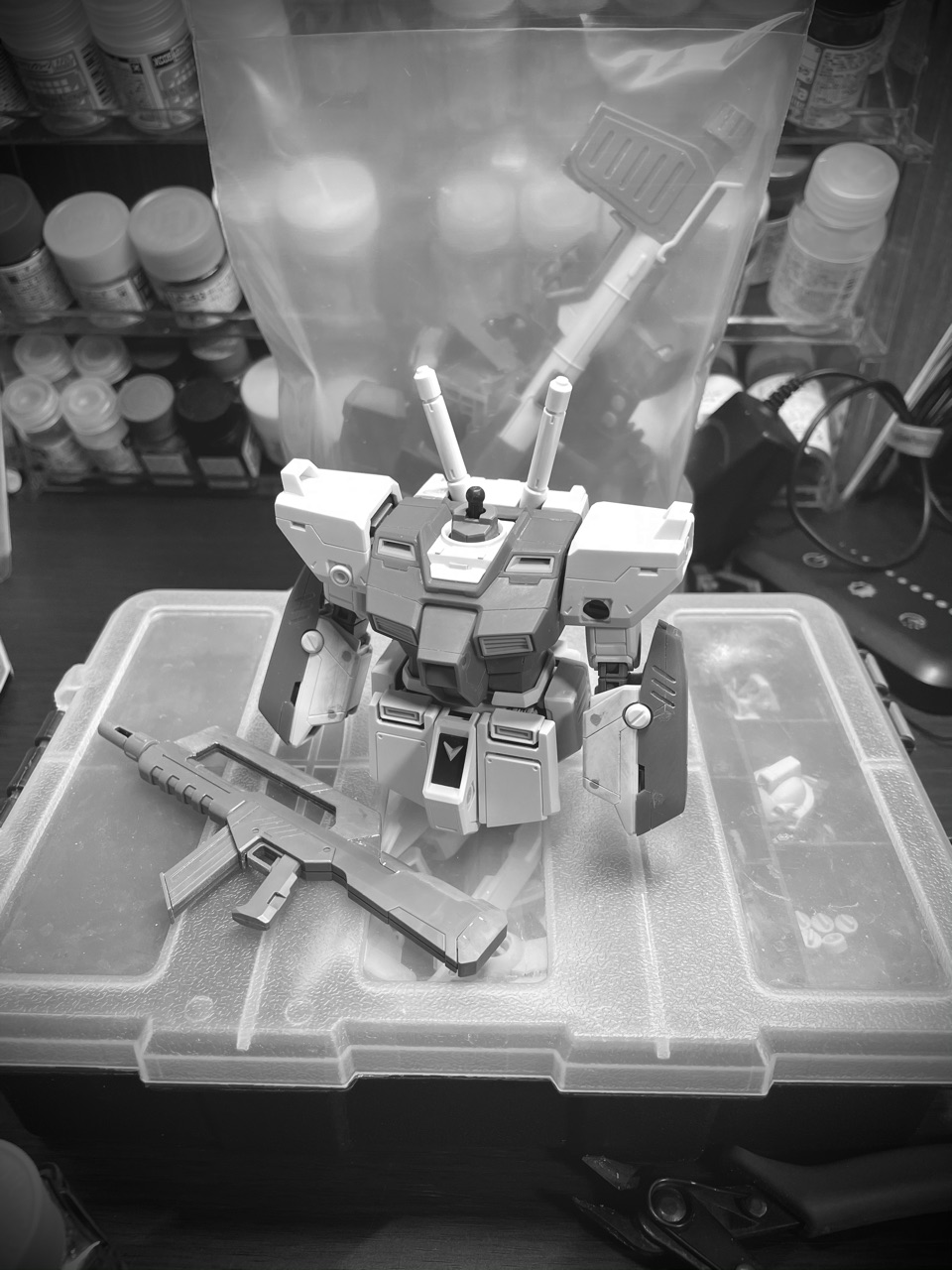 MG 1/100 RX-78-1 SFCソフト「V作戦始動」2Pカラー : くたろう MG 1/100 RX-78-1 SFCソフト「V作戦始動」2Pカラー : くたろう
