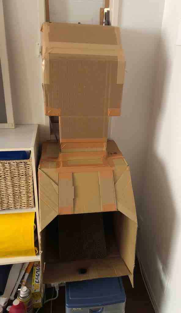 自作塗装ブース解体 ダンボー ル ラスト フラット 3 700円の塗装ブース くたろう プラモ製作中積みプラ進行中 プラモデル製作記