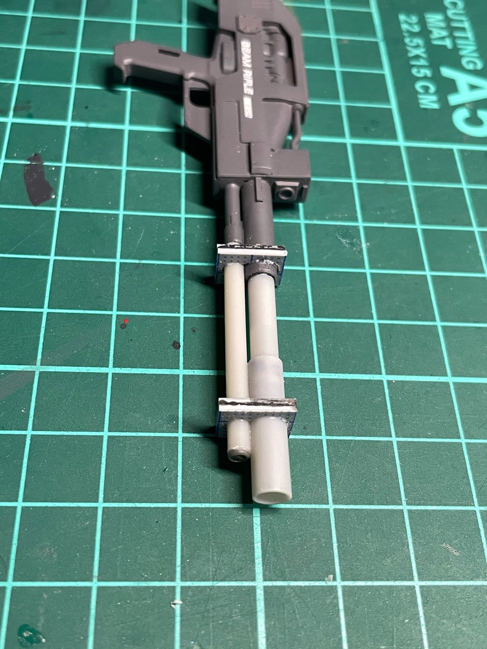 自作プロトタイプガンダムのライフル改修 くたろう プラモ製作中積みプラ進行中 プラモデル製作記