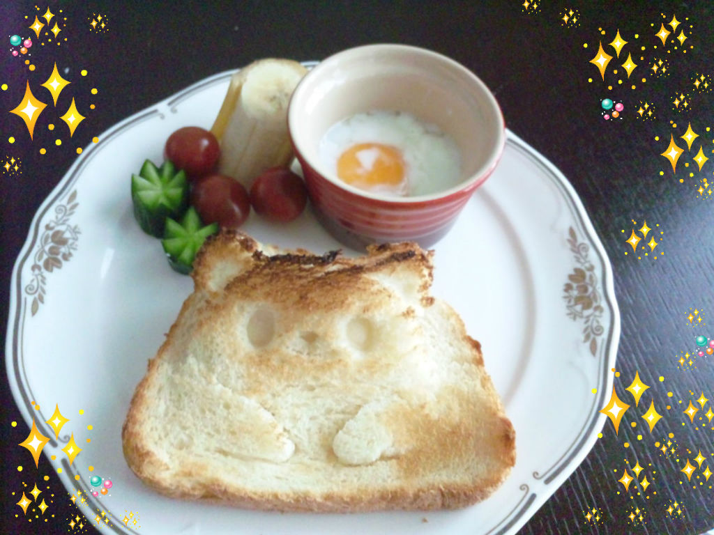 パンdeポップ アップ でかわいい朝ごはん ごく普通な日常