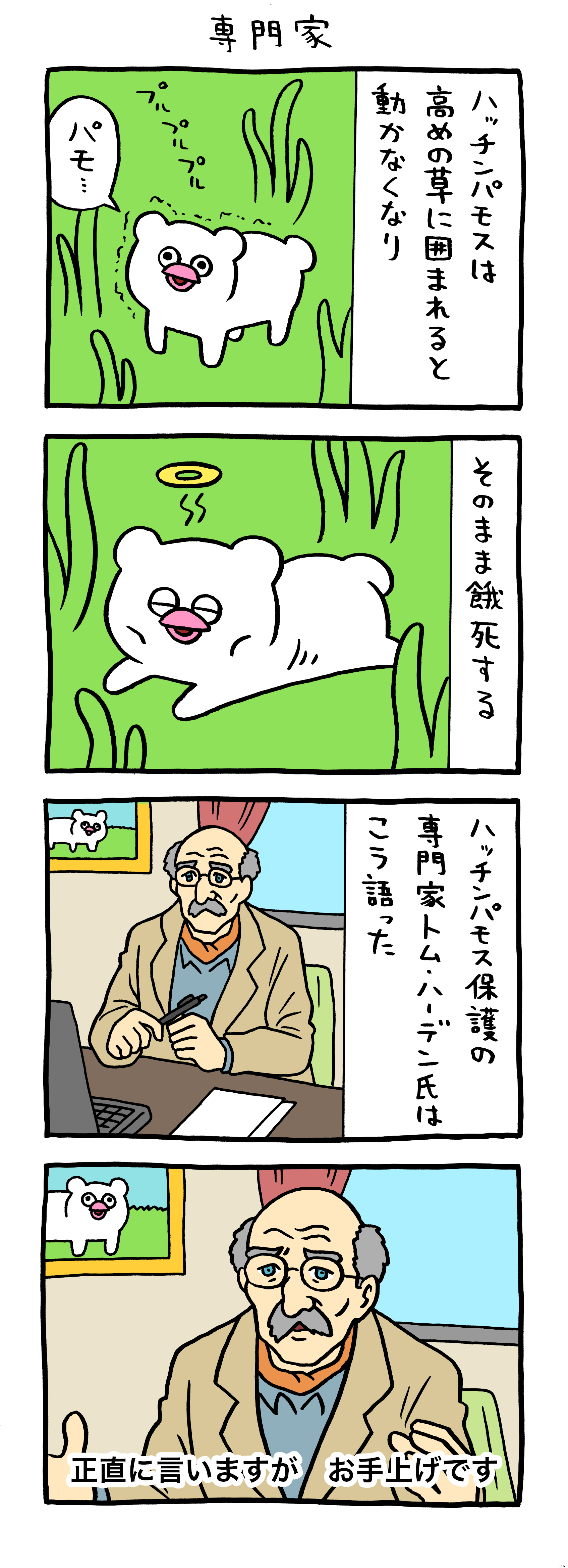 絶滅寸前の動物ハッチンパモス「専門家」 : キューライス記 Powered by 