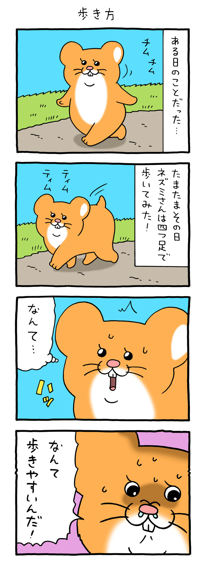 スキネズミ「歩き方」