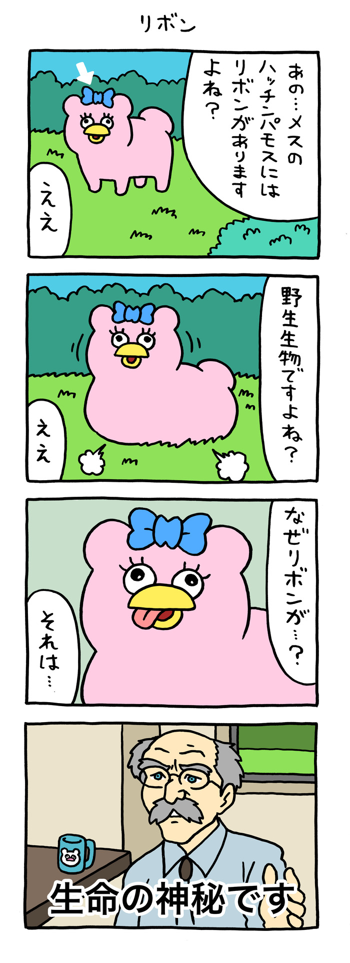 絶滅寸前の動物ハッチンパモス「リボン」