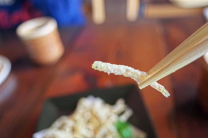凪の蔵 白魚の唐揚げ あなご飯 呉のメバル師