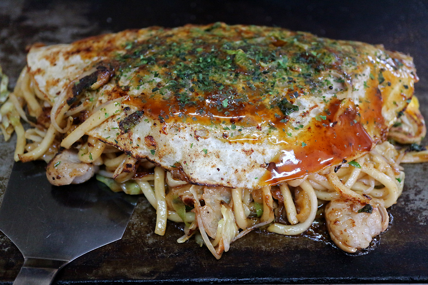 川本 お好み焼きホルモン入り 呉市音戸町 呉のメバル師 川本 お好み焼きホルモン入り 呉市音戸町 呉のメバル師