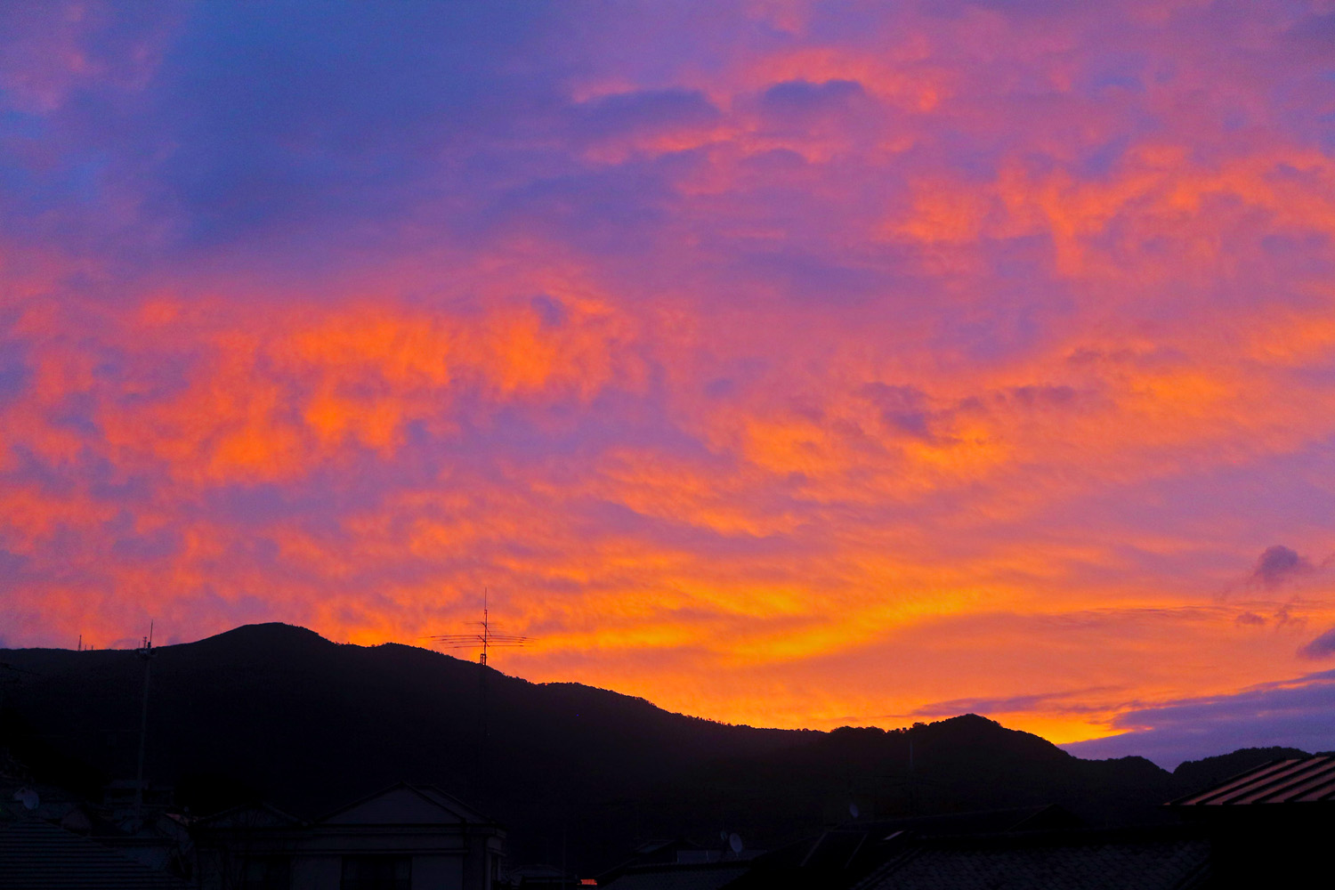 朝焼け 呉のメバル師