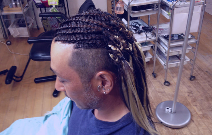 川 O 川 祭りのヘアスタイル 大館神明社祭典 16年 コーンロウとタイトロープの違い Queen S Hair Blog