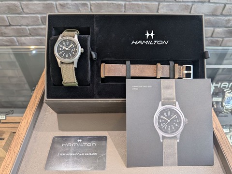 Hamilton】カーキ フィールド メカ 36mm ジャパン エディション ついに
